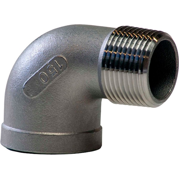Kingdom 1/2 304 Stainless Steel 90 Degree Street Elbow, MNPT X FNPT K403-08 - main
